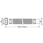 Гъвкава връзка с гайка 1 1/2