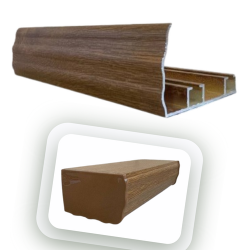 Алуминиев Двуканален корниз с бленда