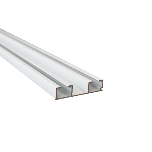 Алуминиев двуканален корниз